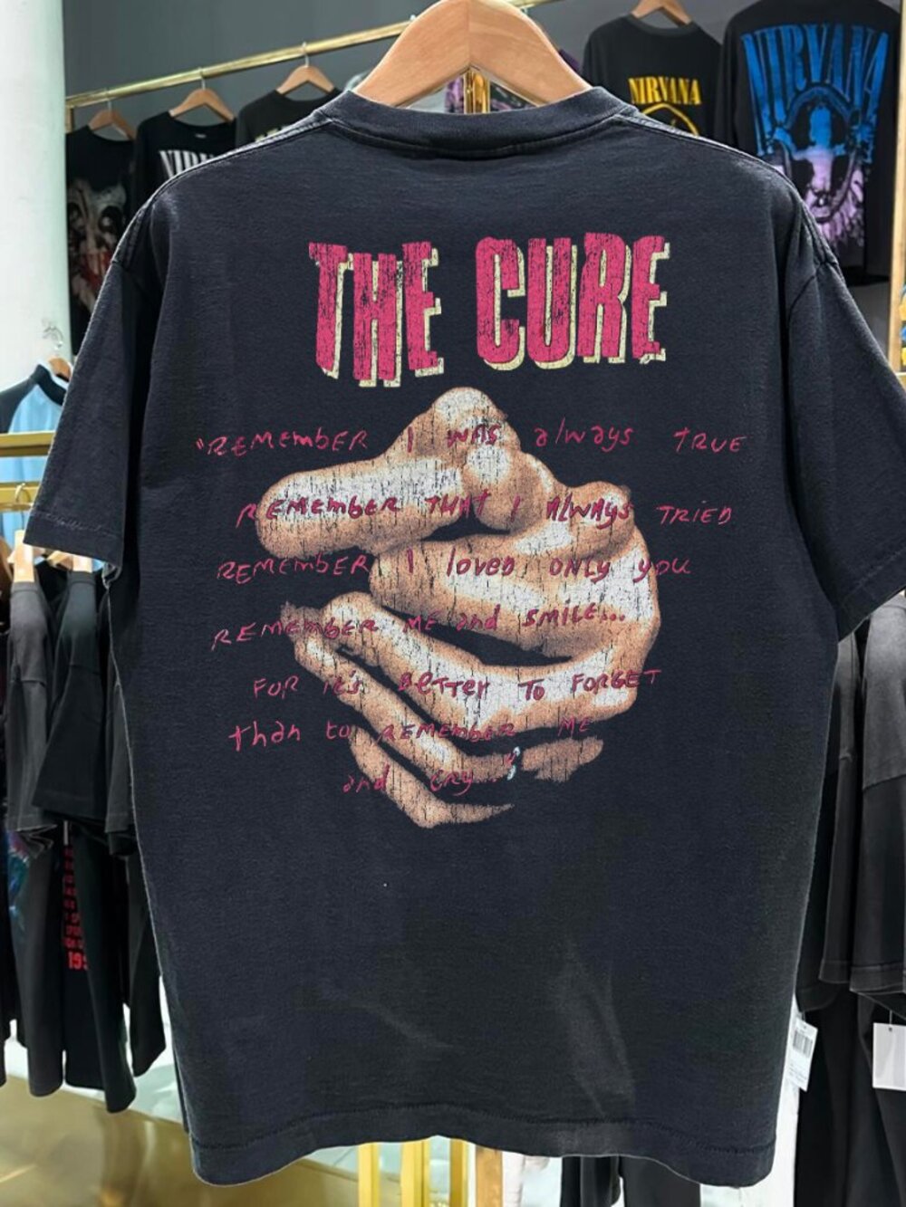 The Cure Remember Treasure Vintage Black T-Shirt